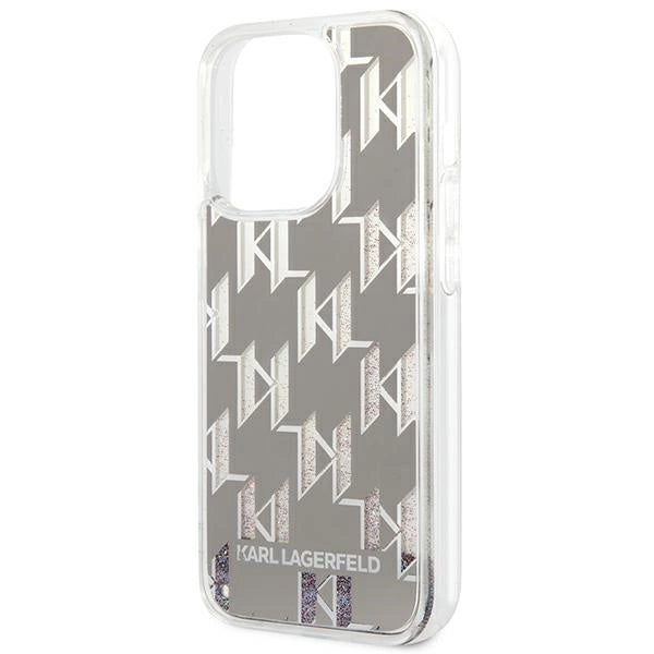 Karl Lagerfeld KLHCP14XLMNMS iPhone 14 Pro Max 6.7 "hardcase silver / silver Liquid Glitter Monogram