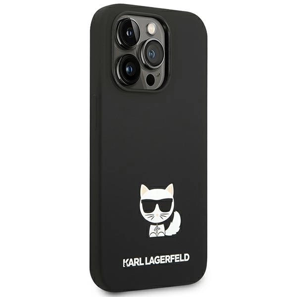Karl Lagerfeld KLHCP14XSLCTBK iPhone 14 Pro Max 6.7 "hardcase black / black Silicone Choupette Body