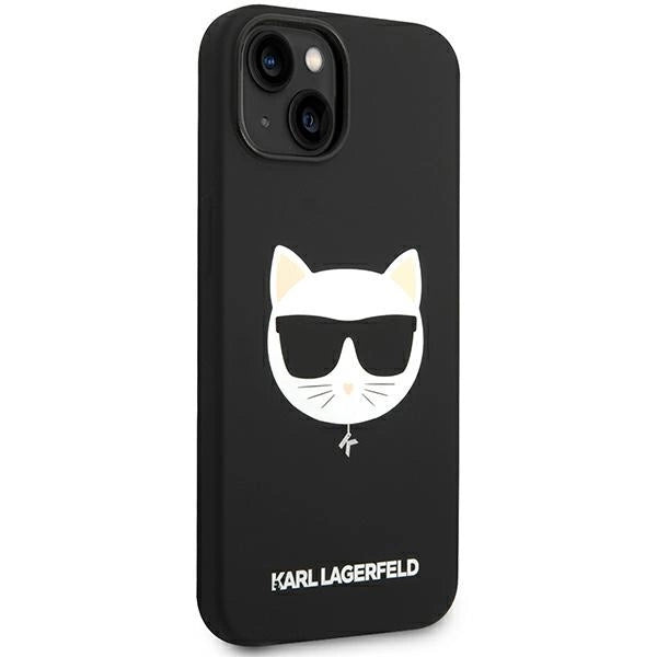 Karl Lagerfeld KLHMP14MSLCHBK iPhone 14 Plus 6.7 "hardcase black / black Silicone Choupette Head Magsafe