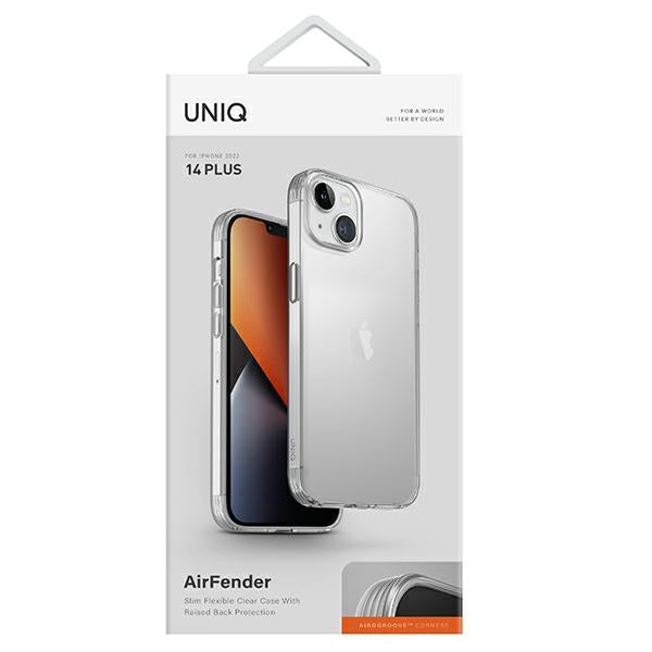 Uniq Air Fender-hylster til iPhone 14 Plus - gennemsigtigt