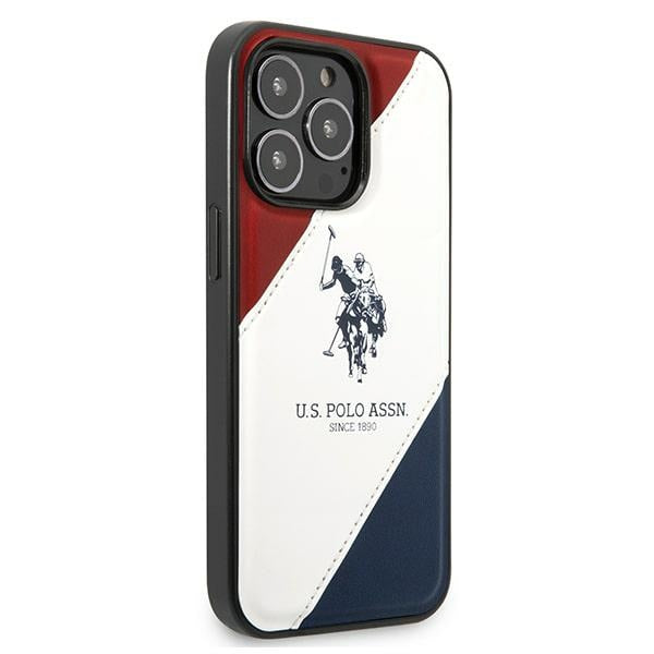 US Polo USHCP14LPSO3 iPhone 14 Pro 6.1" white/white Tricolor Embossed