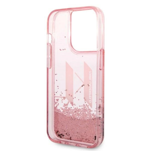 Karl Lagerfeld KLHCP14LLBKLCP iPhone 14 Pro 6.1 "pink / pink hardcase Liquid Glitter Big KL