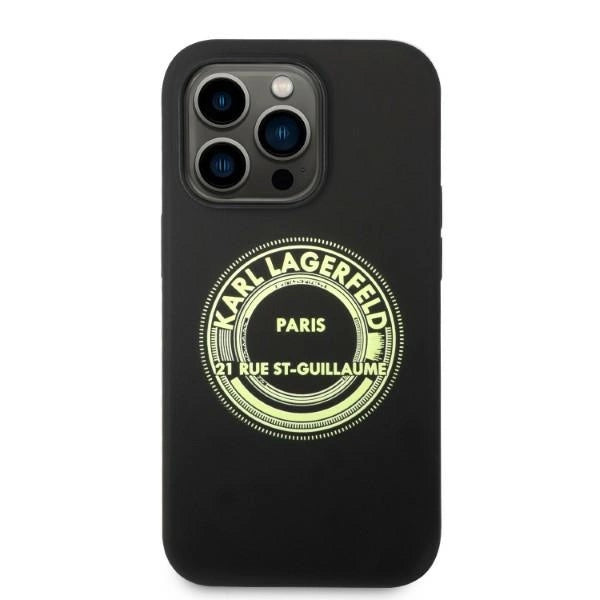 Karl Lagerfeld Silicone RSG case for iPhone 14 Pro - black