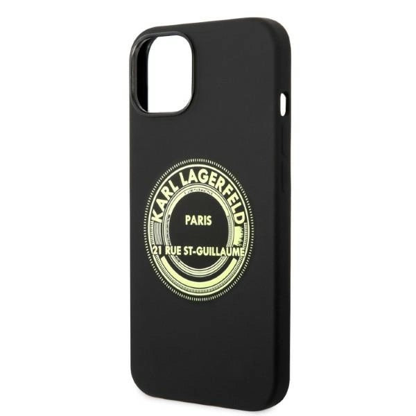 Karl Lagerfeld KLHCP14MSRSGRCK iPhone 14 Plus 6.7 "hardcase black / black Silicone RSG