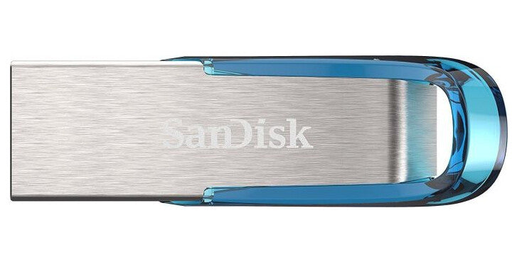 SanDisk Ultra Flair USB-nøgle 64 GB USB Type-A 3.2 Gen 1 (3.1 Gen 1) Blå, Sølv