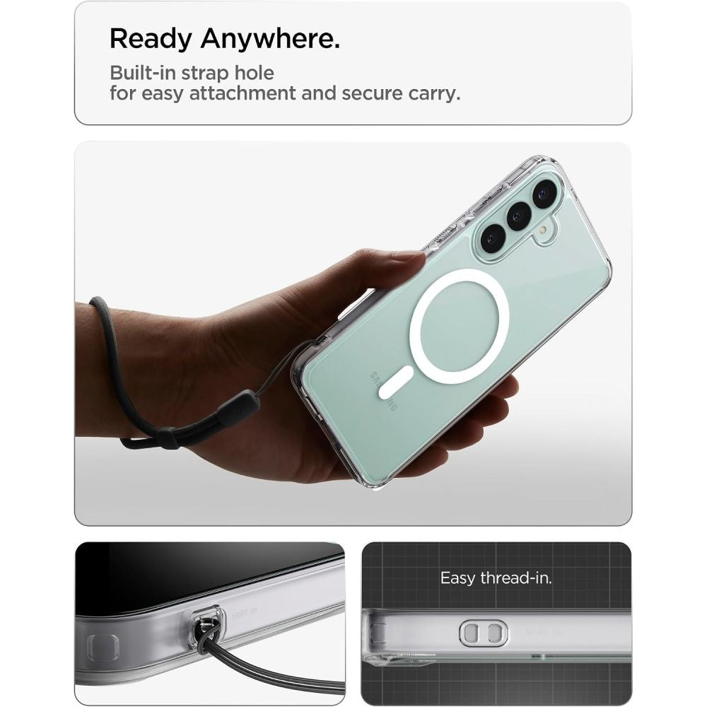 Spigen Ultra Hybrid Mag Magsafe Galaxy S26 Fe Klar/Hvid