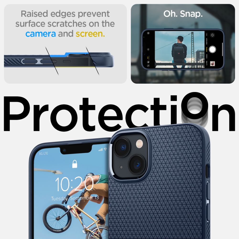 Spigen Liquid Air Iphone 14 Plus / 15 Plus Marineblå
