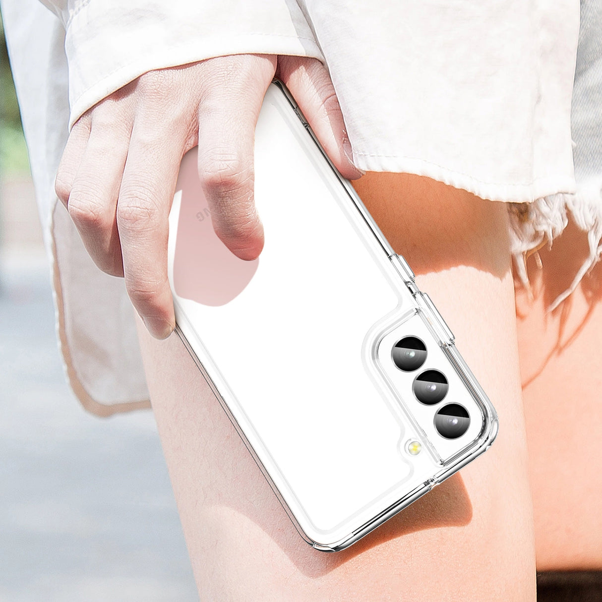 Outer Space Case for Samsung Galaxy S23+ cover with a flexible transparent frame