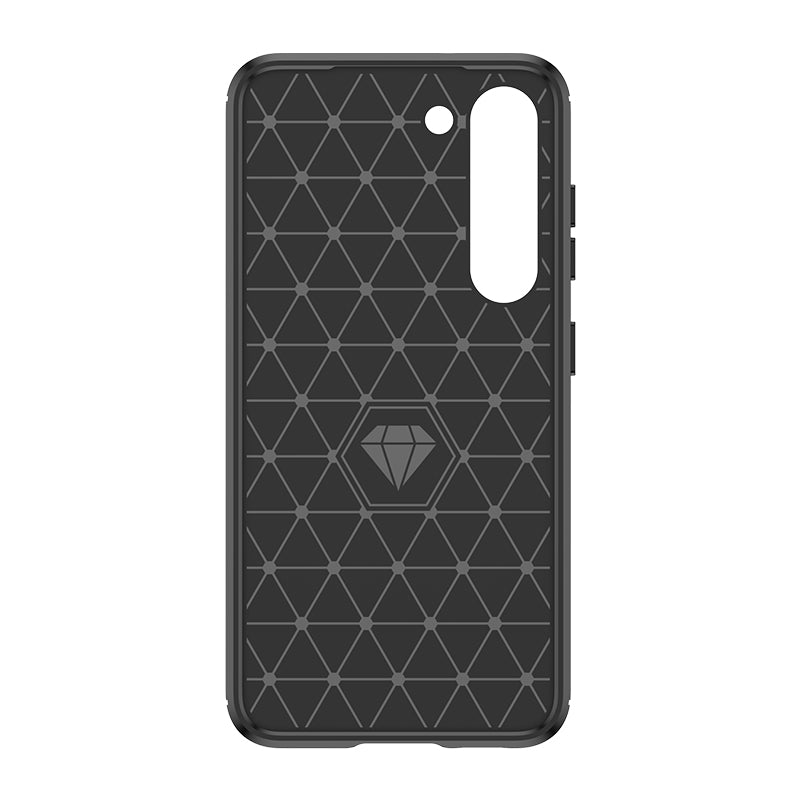 Carbon Case til Samsung Galaxy S23+ Fleksibel silikone carbon cover sort