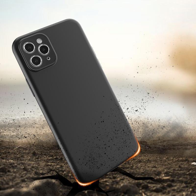 Soft Case til Vivo Y16 med tynd silikon dækning sort