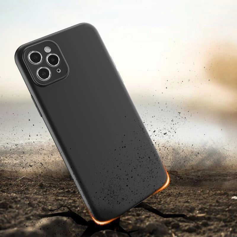 Soft Case til Xiaomi Poco C40 med tynd silikone dækning sort