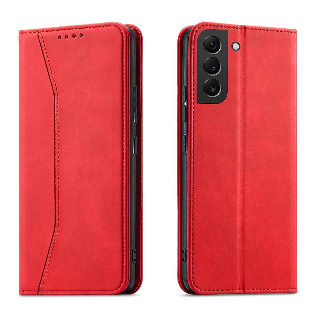 Magnet Fancy Case til Samsung Galaxy S23+ flip cover tegnebog stativ rød