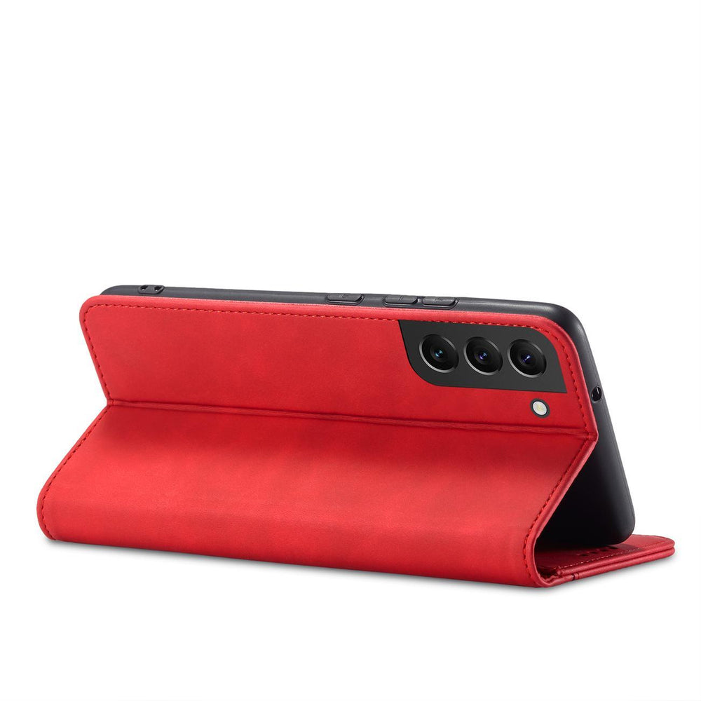 Magnet Fancy Case til Samsung Galaxy S23+ flip cover tegnebog stativ rød