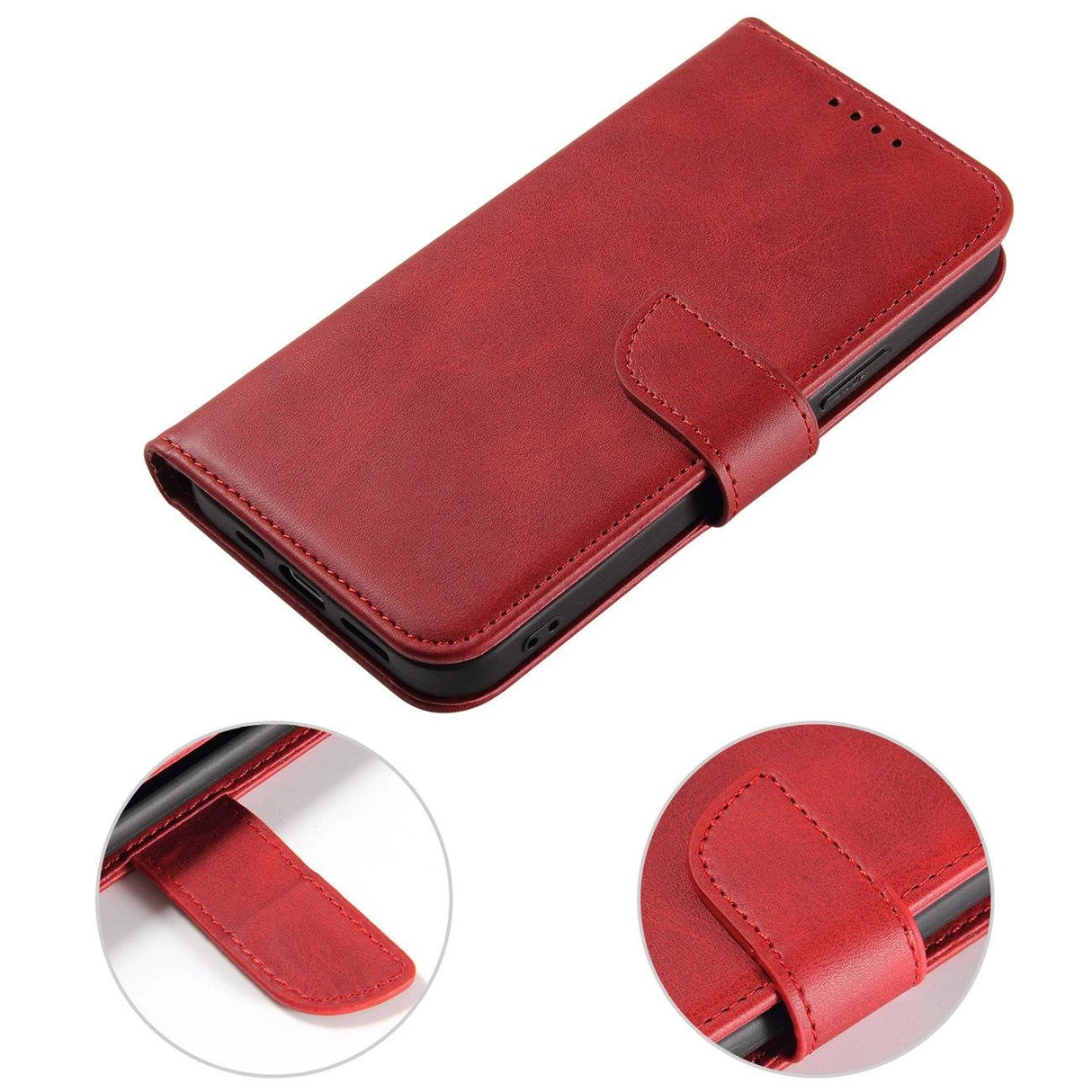 Magnet Case for Samsung Galaxy S23 cover med flip wallet stand rød