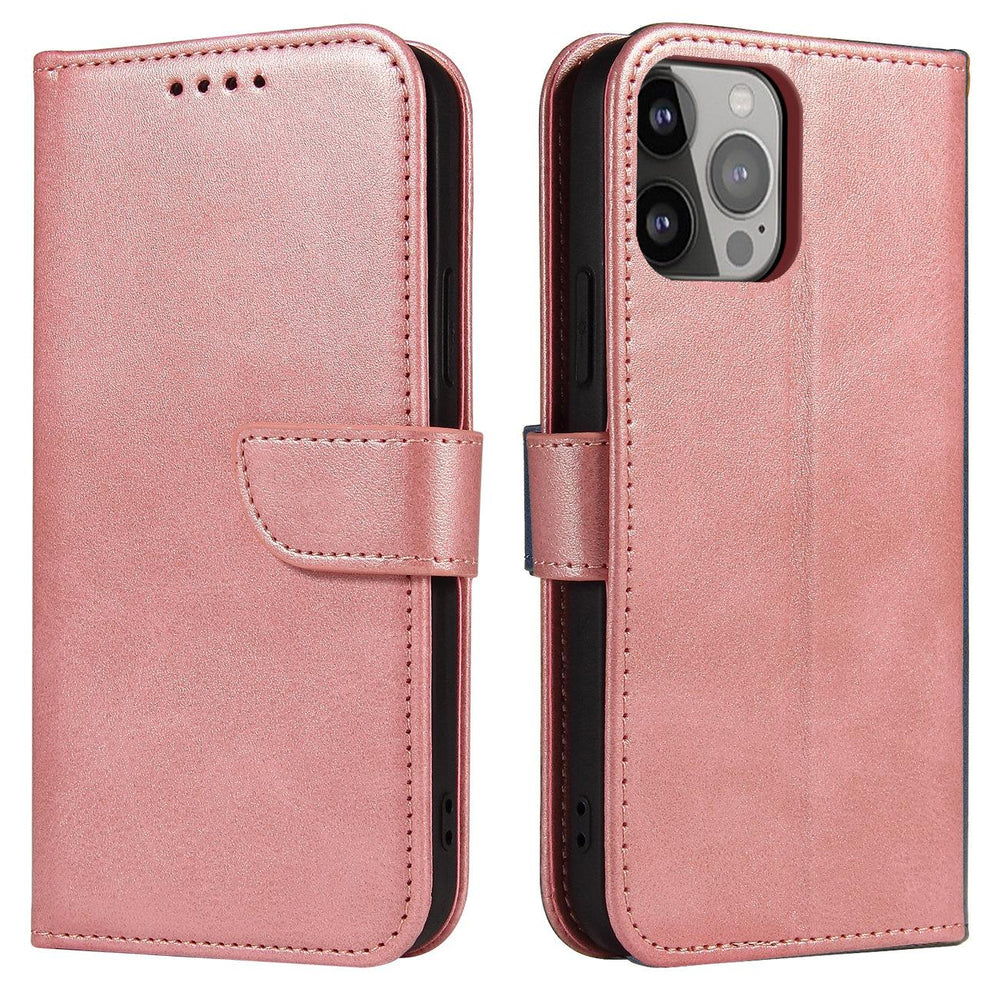 Magnet Case til Samsung Galaxy S23 flip cover tegnebog stativ pink