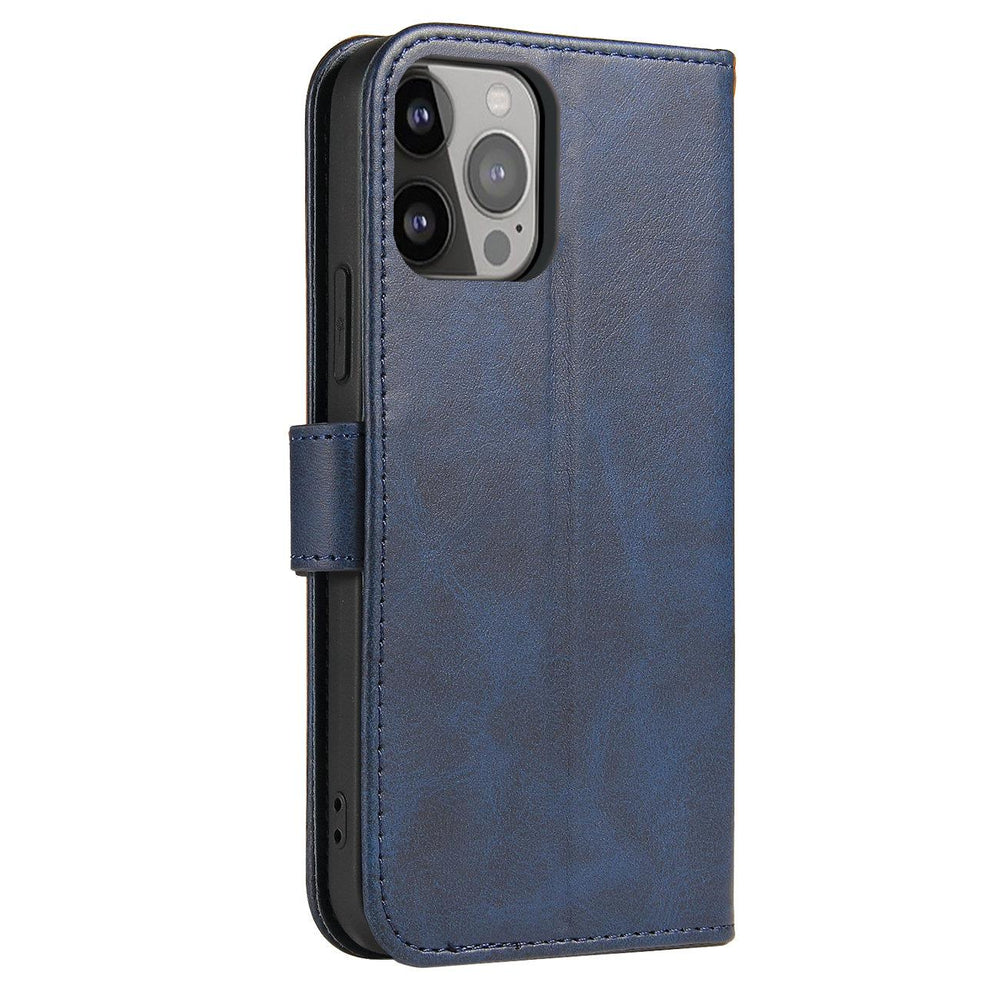 Magnet Case Case for Samsung Galaxy S23+ flip cover tegnebog stativ blå