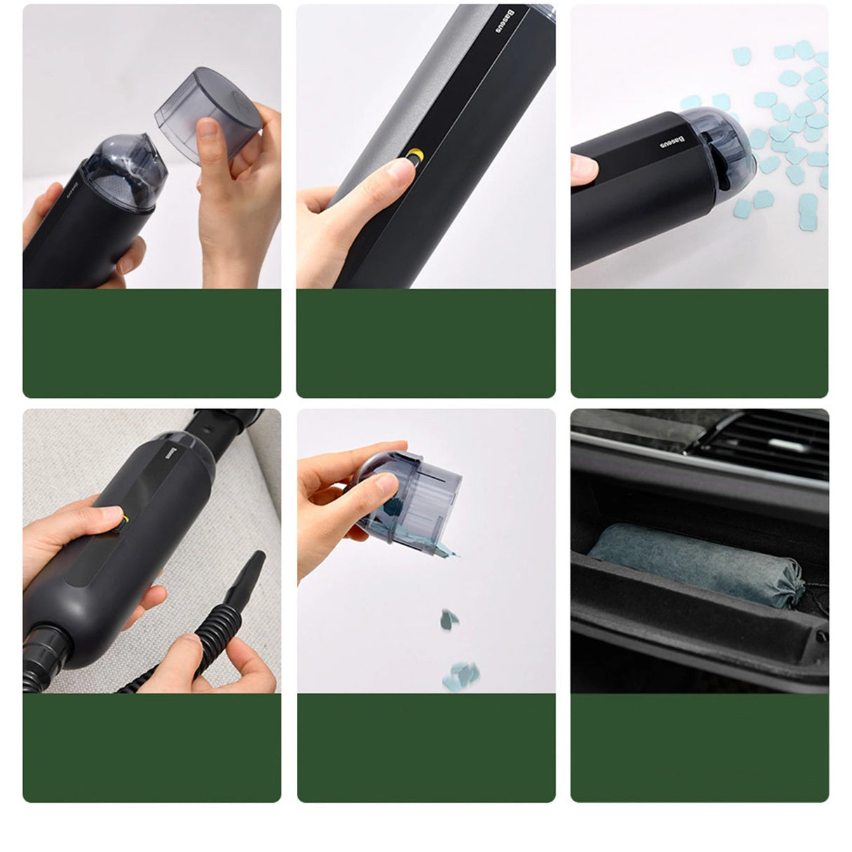 Bilstøvsuger 6000Pa 80W Baseus A2Pro - hvid