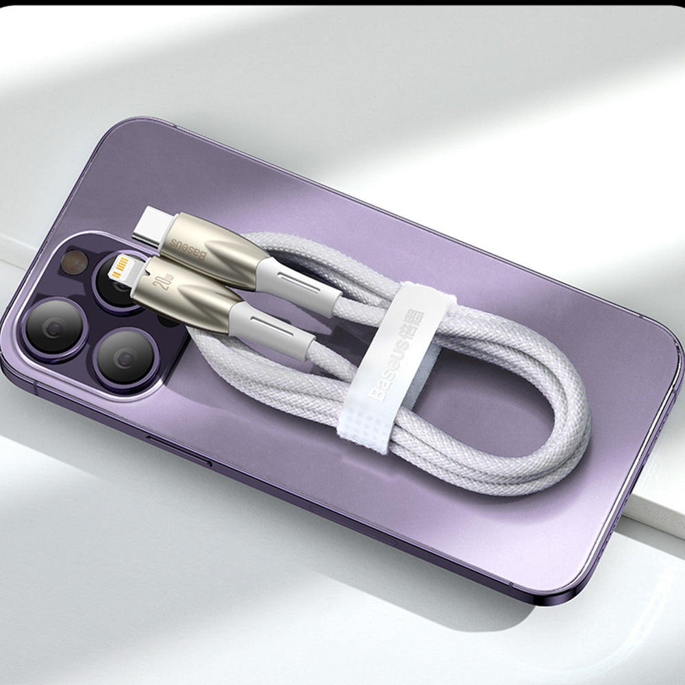 Baseus Glimmer Series Hurtig opladningskabel USB-A - USB-C 100W 480Mbps 2m sort