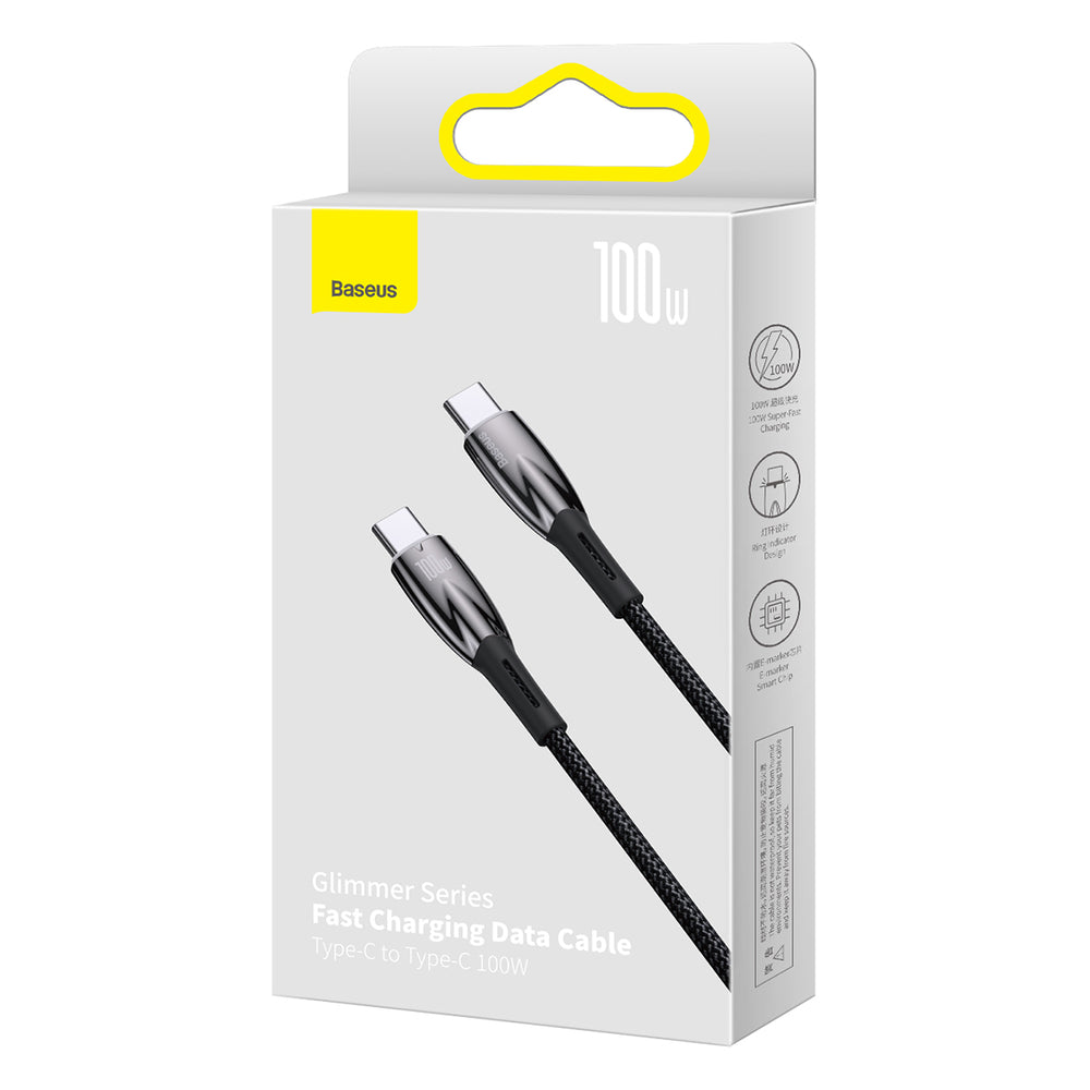 Baseus CADH000701 USB-C - USB-C PD cable 100W 5A 480Mb/s 1m - black