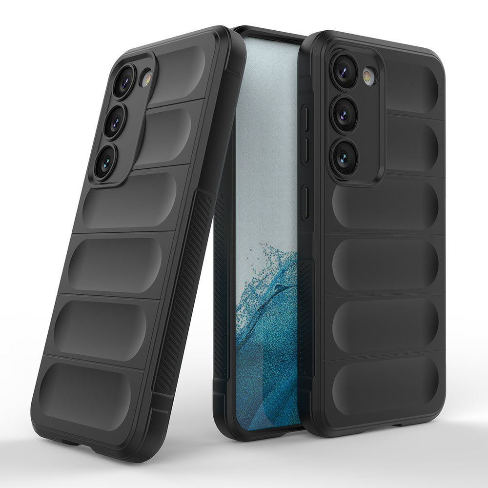Magic Shield Case til Samsung Galaxy S23+ fleksibelt pansret cover sort