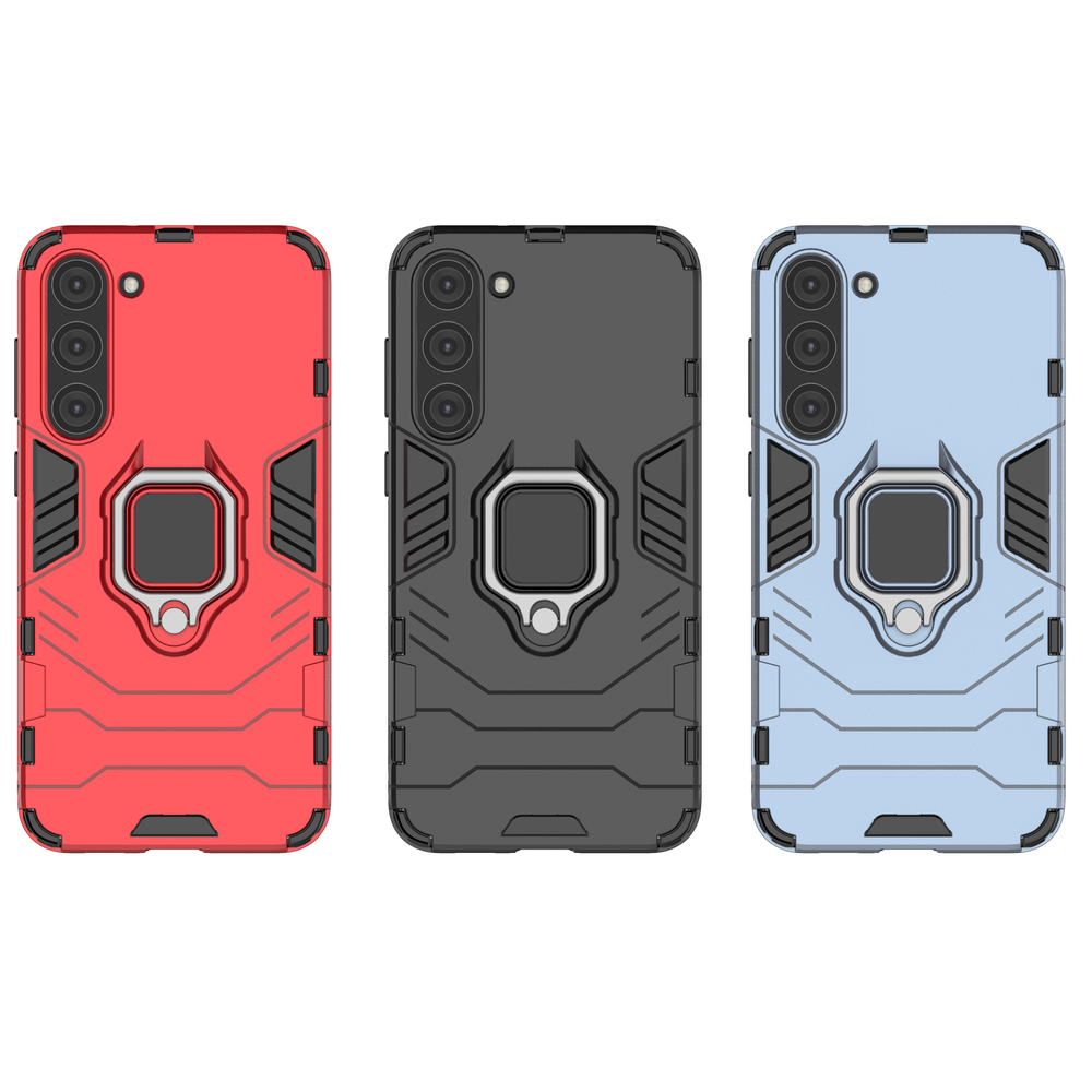 Ring Armor case til Samsung Galaxy S23+ pansret cover magnetisk holder ring sort