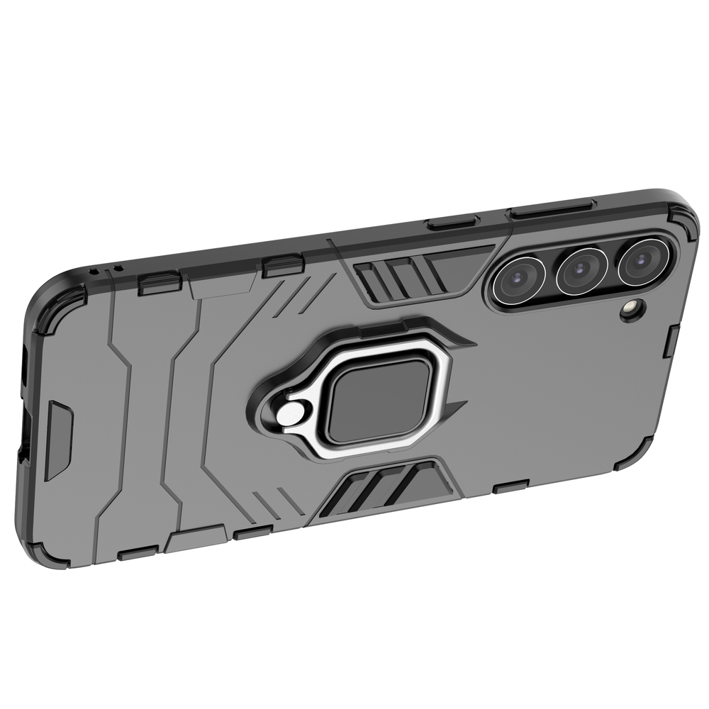 Ring Armor case til Samsung Galaxy S23+ pansret cover magnetisk holder ring sort