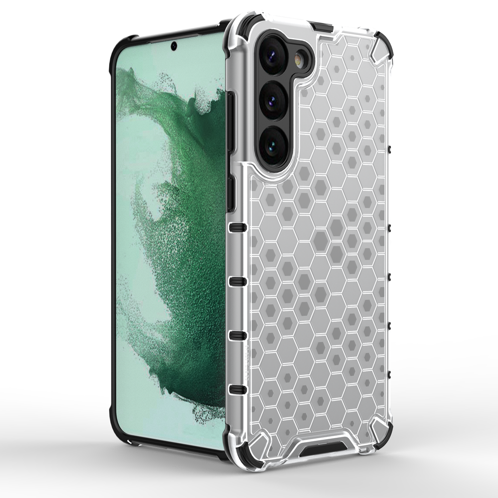 Honeycomb case til Samsung Galaxy S23+ pansret hybrid cover blå