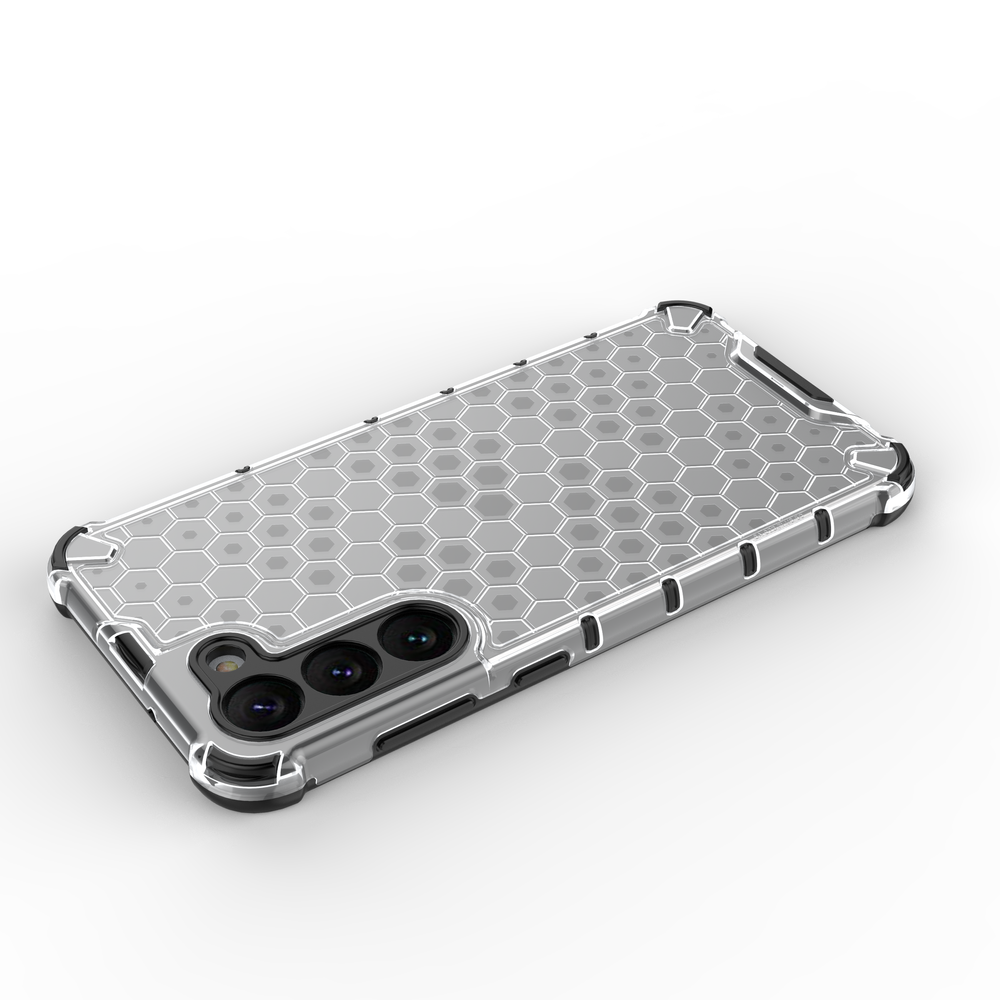 Honeycomb case til Samsung Galaxy S23+ pansret hybrid cover gennemsigtigt