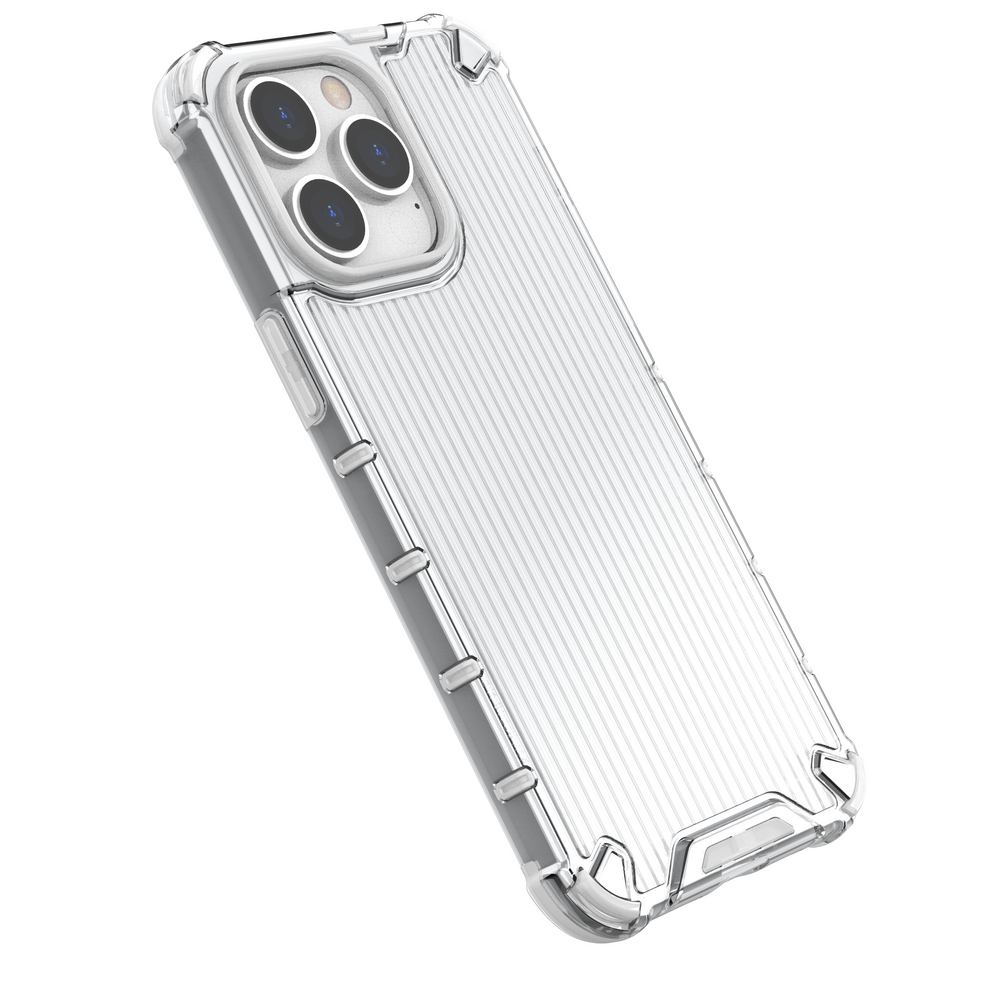 Ombre Protect Case til iPhone 14 Pro pansret cover lyserød og blå