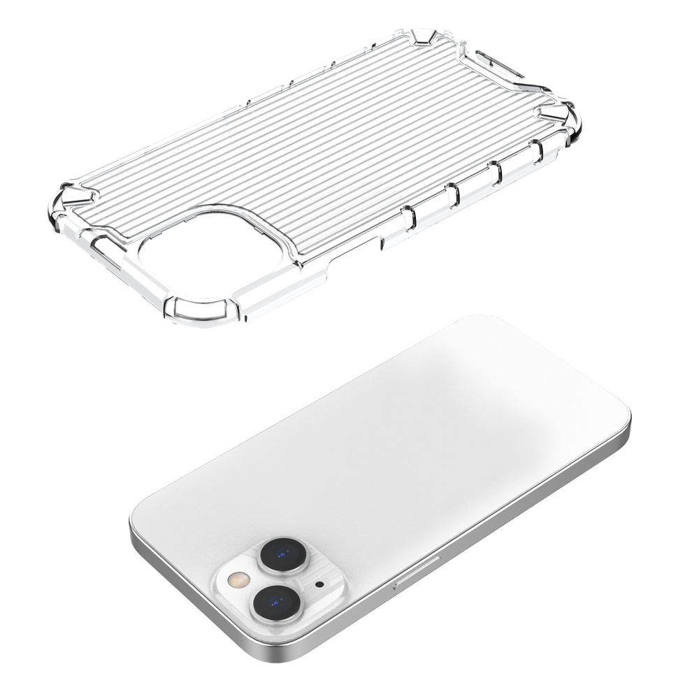 Ombre Protect Case til iPhone 14 Plus pansret cover lyserød og blå