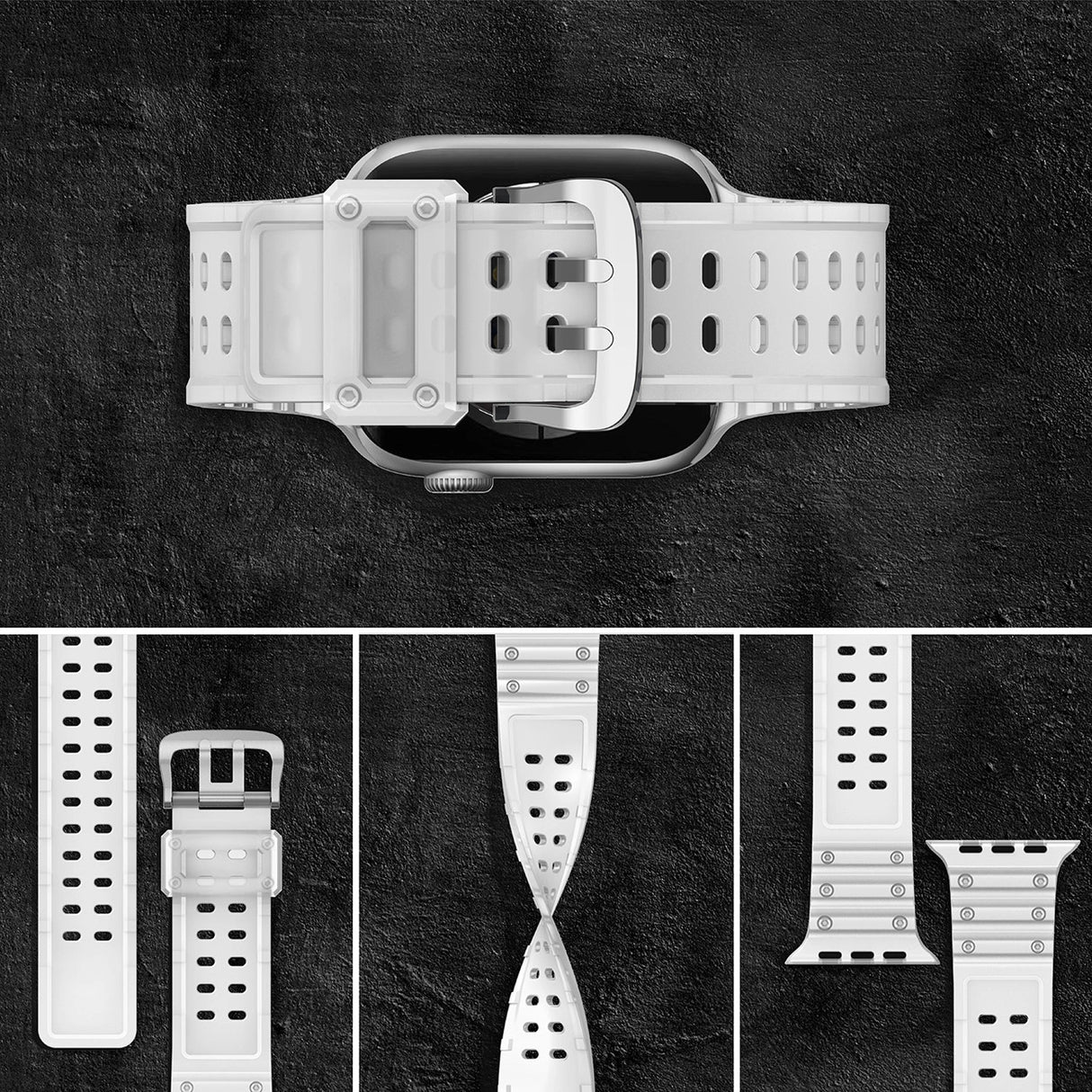 Strap Triple Protection til Apple Watch 38 / 40 / 41 mm band armbånd - gennemsigtig