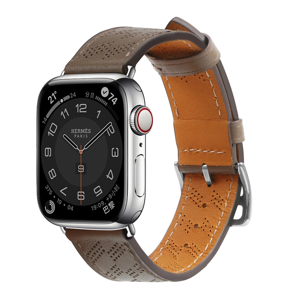 Strap læder til Apple Watch 38 / 40 / 41 mm band armbånd - mørkbrun