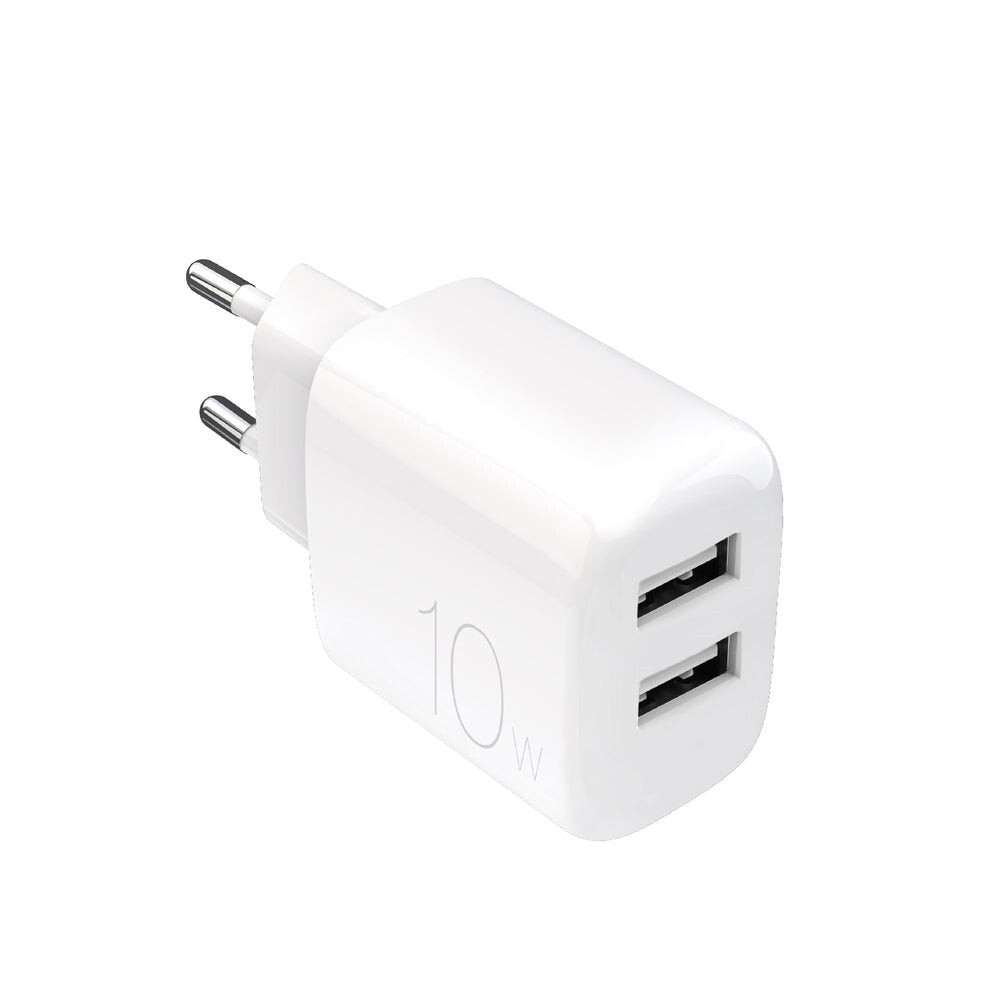 PURO PUTC2USBA10WDYWHI oplader til mobil enhed Universel Hvid Vekselstrøm Hurtig opladning Indendørs