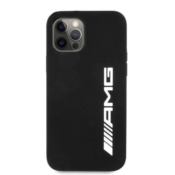 AMG Silicone Big Logo-hylster til iPhone 12 Pro Max - sort