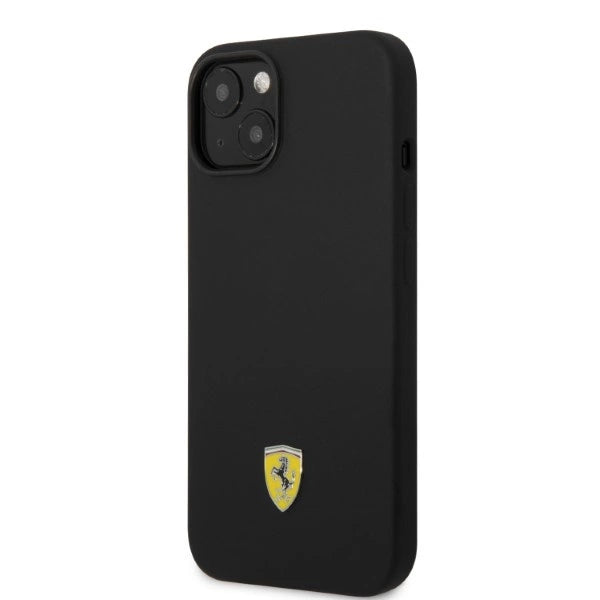 Ferrari FEHMSIP14MBK iPhone 14 Plus 6.7" sort/sort hardcase Silikon Metal Logo Magsafe