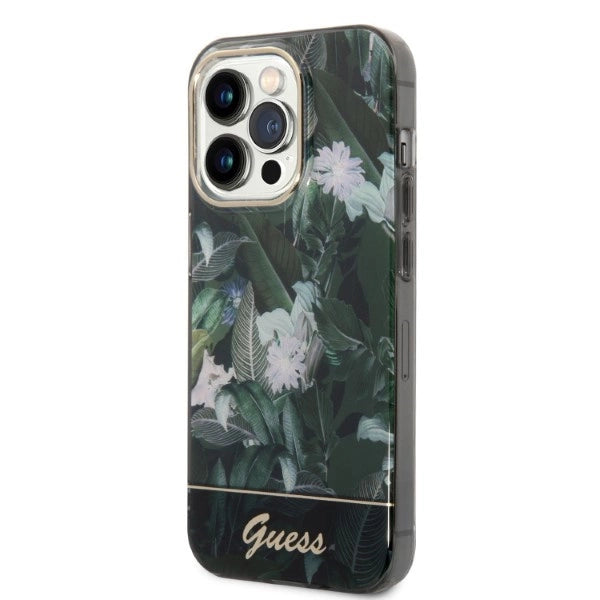Guess GUHCP14LHGJGHA iPhone 14 Pro 6.1" green/green hardcase Jungle Collection