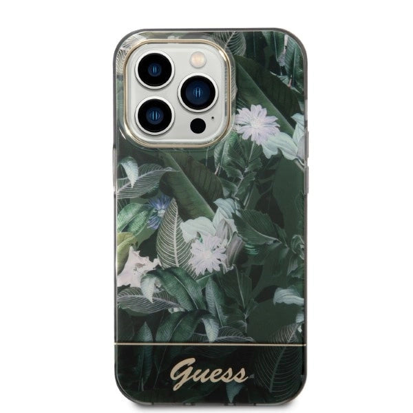 Guess GUHCP14LHGJGHA iPhone 14 Pro 6.1" green/green hardcase Jungle Collection
