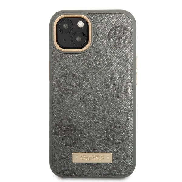 Guess GUHMP13MSAPSTG iPhone 13 6.1" grey/grey hardcase Peony Logo Plate MagSafe