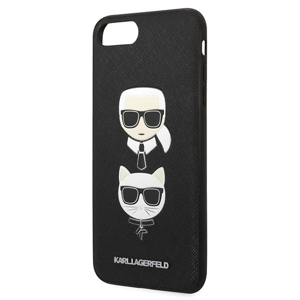 Karl Lagerfeld Saffiano Karl&Choupette Head case for iPhone 7 Plus / iPhone 8 Plus - black