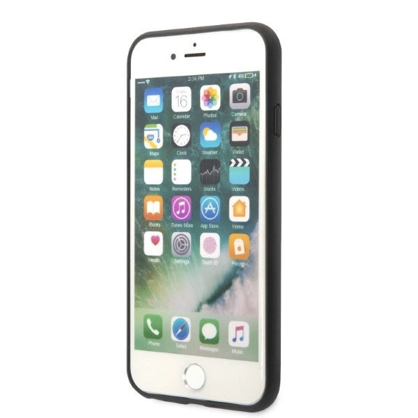 Karl Lagerfeld KLHCI8SAKICKCBK iPhone 7/8 / SE 2020 / SE 2022 black/black hardcase Saffiano Karl&Choupette Head