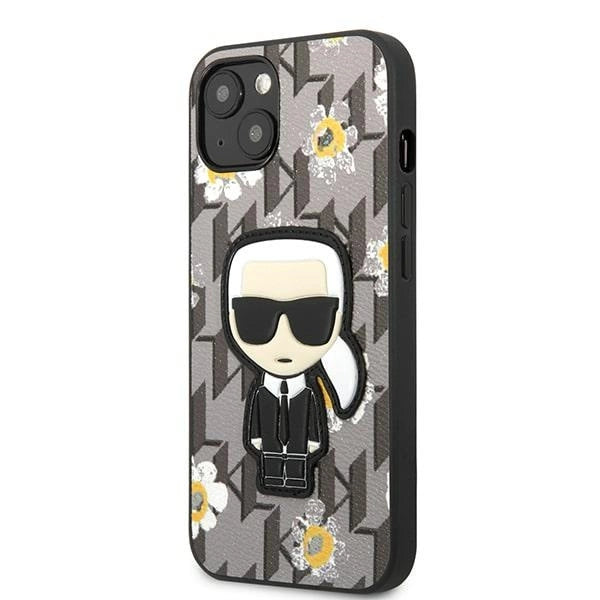 Karl Lagerfeld KLHCP13MPMNFIK1 iPhone 13 6.1" grey/grey Flower Ikonik Karl