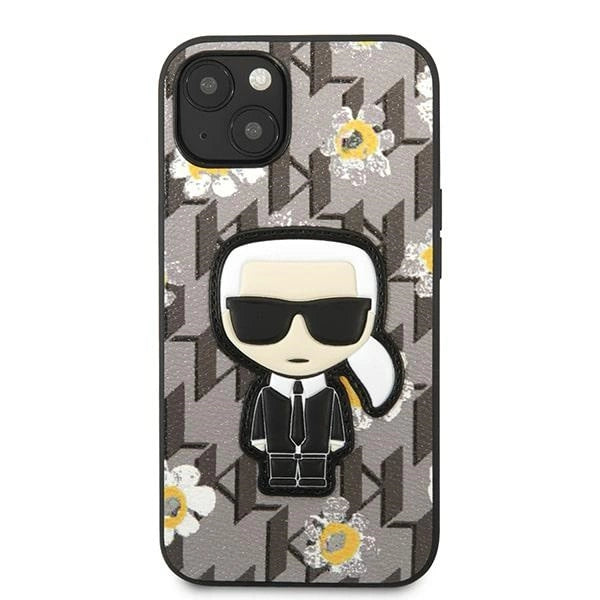 Karl Lagerfeld KLHCP13MPMNFIK1 iPhone 13 6.1" grey/grey Flower Ikonik Karl