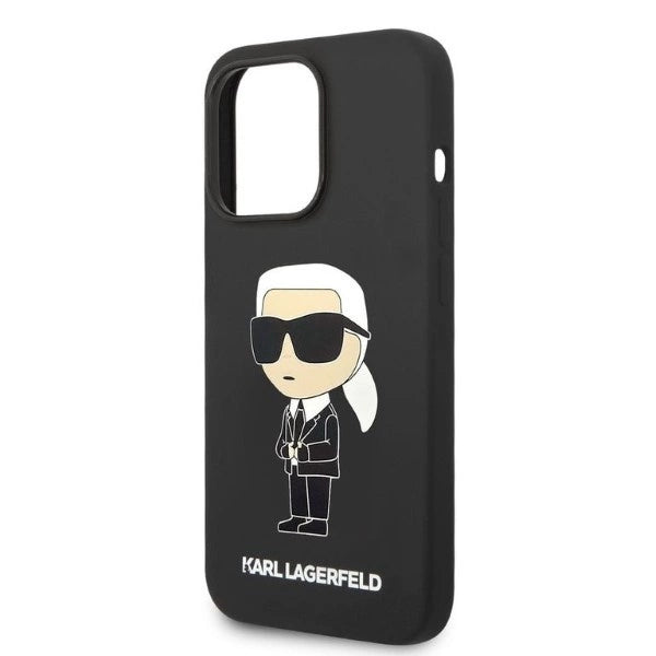 Karl Lagerfeld Silicone Ikonik case for iPhone 14 Pro - black