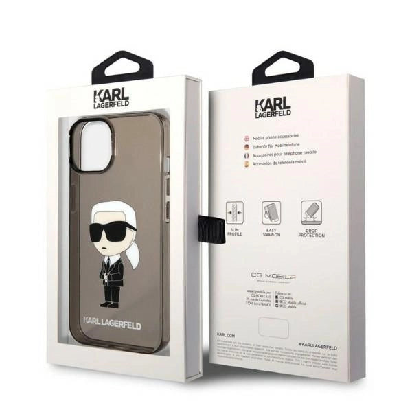 Karl Lagerfeld Ikonik Karl case for iPhone 14 Plus - black