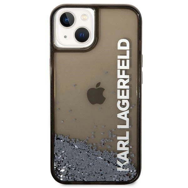 Karl Lagerfeld Liquid Glitter Elong case for iPhone 14 Plus - black