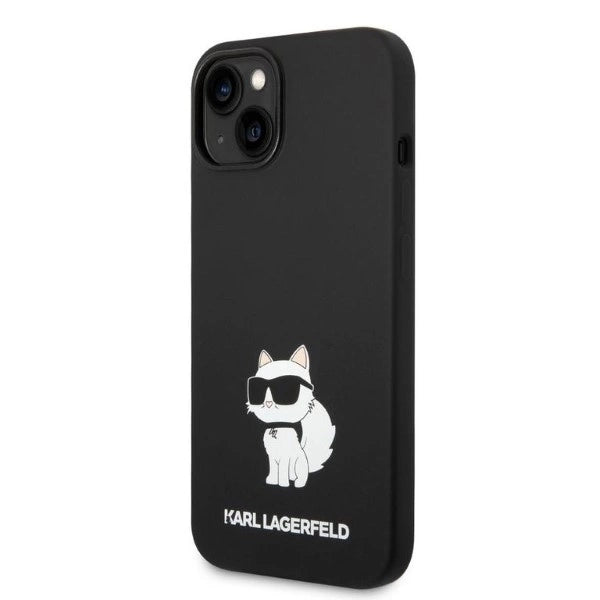 Karl Lagerfeld Silicone Choupette-foder for iPhone 14 Plus - sort