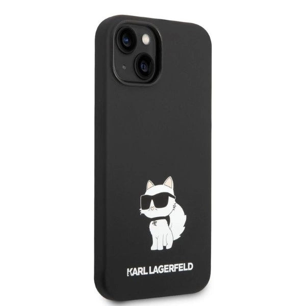 Karl Lagerfeld Silicone Choupette-foder for iPhone 14 Plus - sort