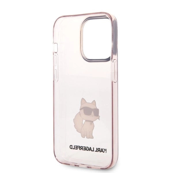 Karl Lagerfeld Ikonik Choupette case for iPhone 14 Pro Max - pink