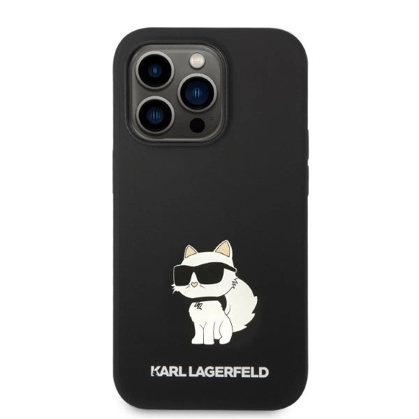 Karl Lagerfeld Silicone Choupette case for iPhone 14 Pro Max - black