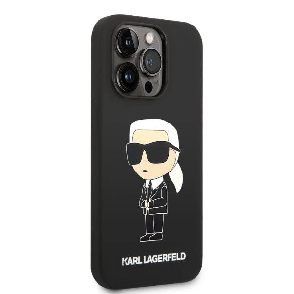 Karl Lagerfeld Silicone Ikonik case for iPhone 14 Pro Max - black